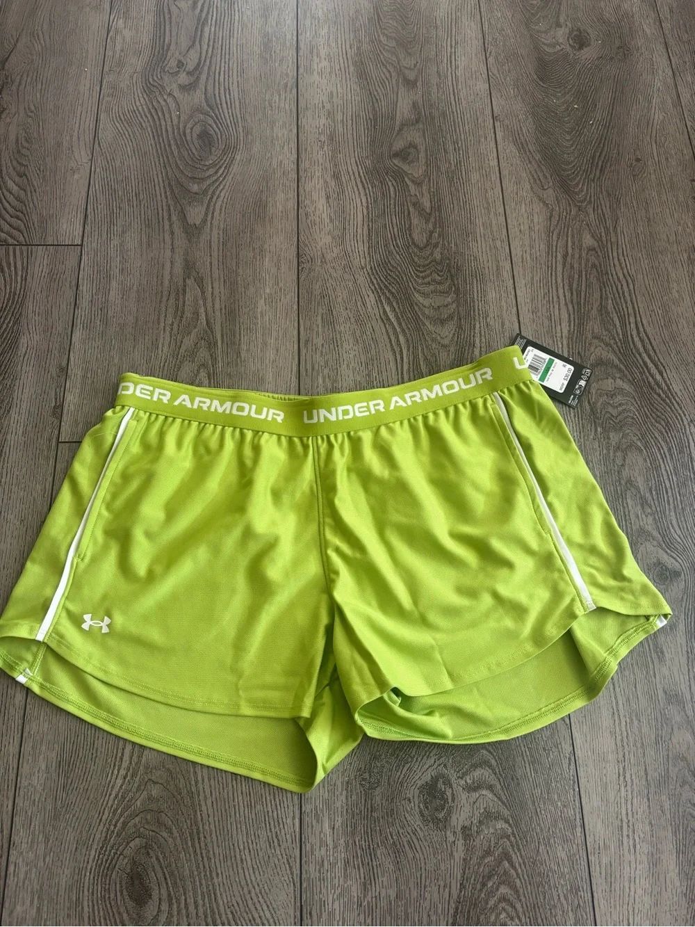 Under Armour Women's Lime Green Athletic Running Shorts